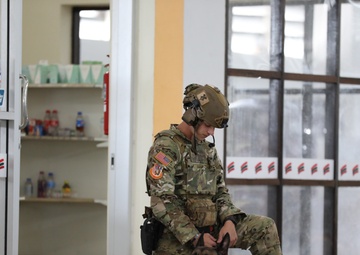 US Army Soldiers and Military Working Dogs Perform Explosive Ordnance Disposal Training during Hanuman Guardian 25