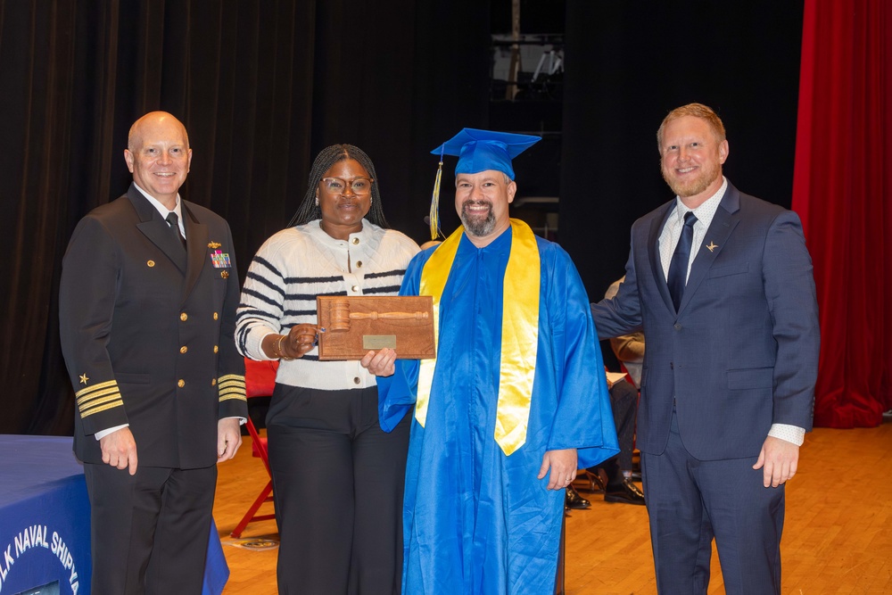 Norfolk Naval Shipyard’s Brent Davis Honored as One of the Labor Apprentices of the Year for 2024