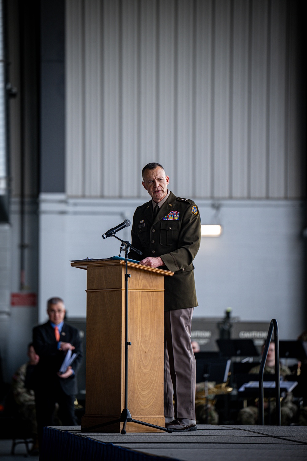 West Virginia governor presides over the assumption of command ceremony for the Adjutant General of the West Virginia National Guard