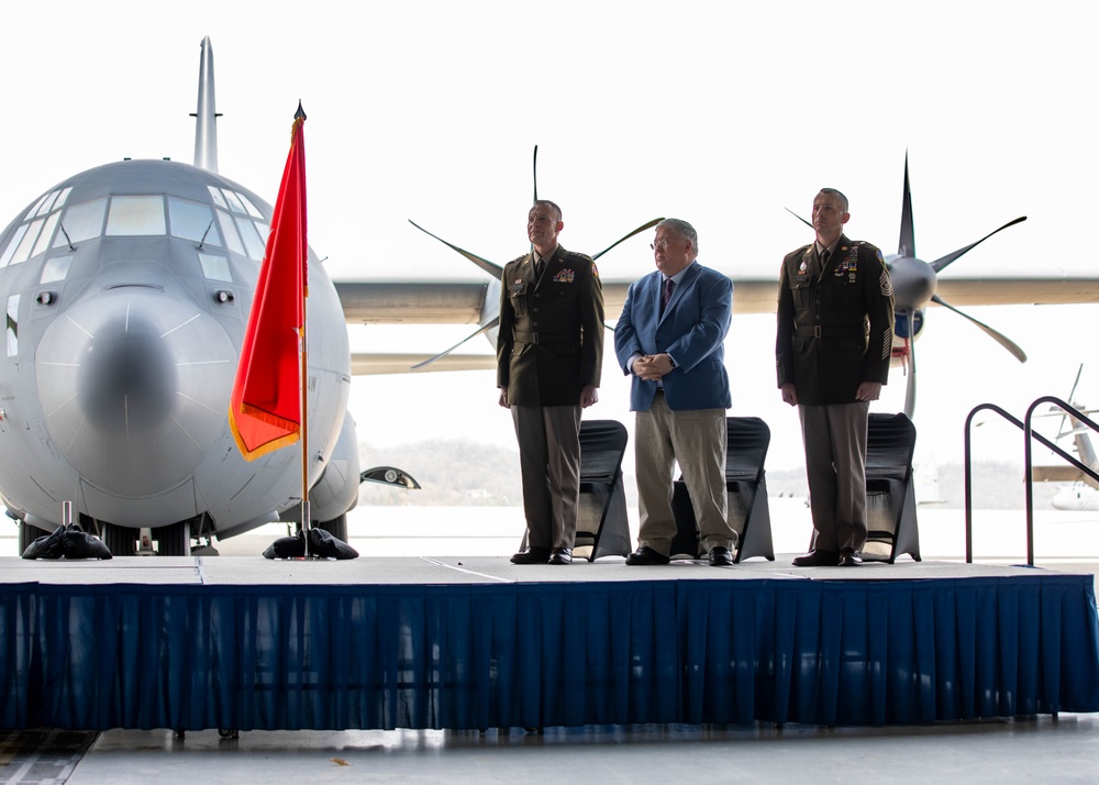 West Virginia governor presides over the assumption of command ceremony for the Adjutant General of the West Virginia National Guard