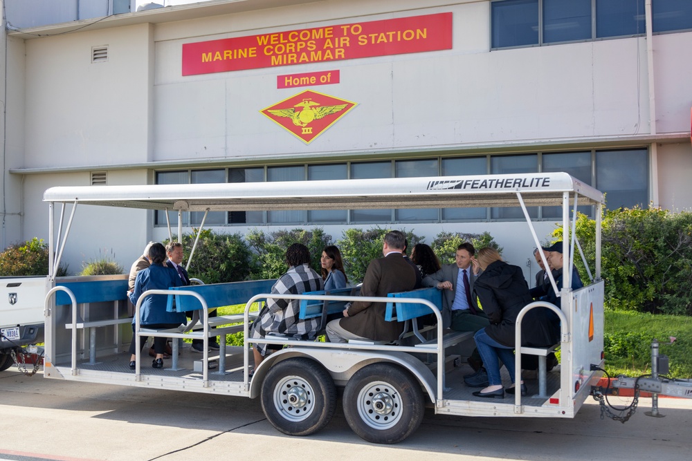 Members of the California state legislature and senate visit MCAS Miramar