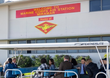 Members of the California state legislature and senate visit MCAS Miramar