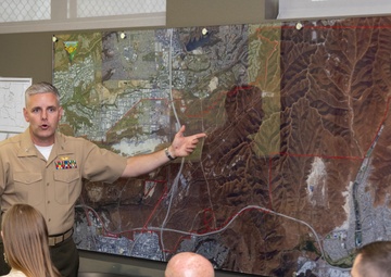 Members of the California state legislature and senate visit MCAS Miramar