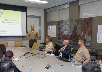 Members of the California state legislature and senate visit MCAS Miramar