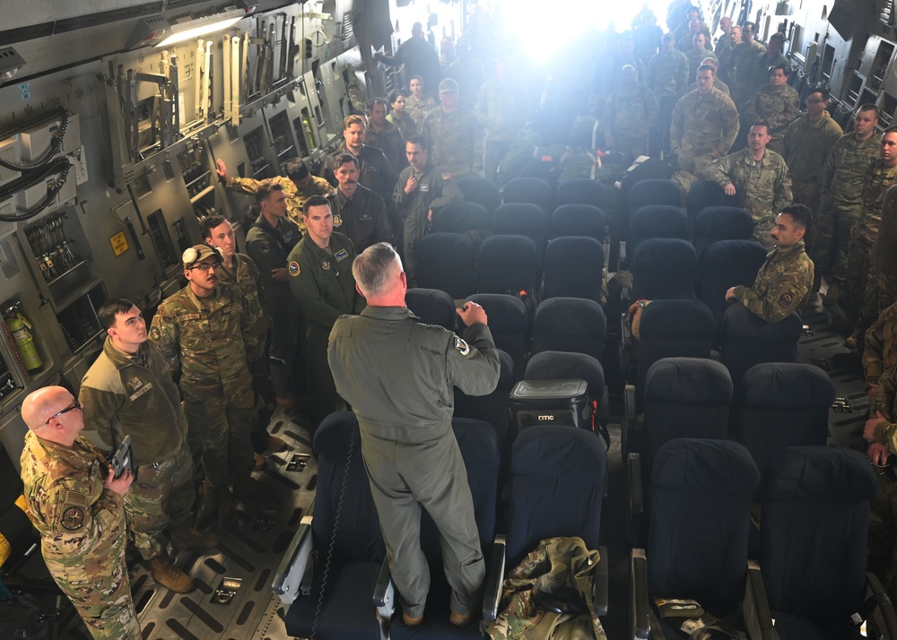 4th Air Force Commander Visits McChord Deployers at March ARB