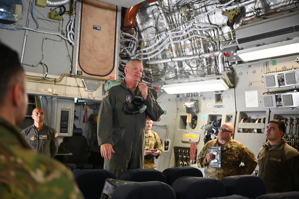 4th Air Force Commander Visits McChord Deployers at March ARB