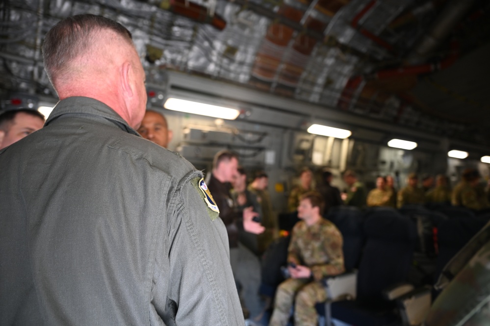 4th Air Force Commander Visits McChord Deployers at March ARB