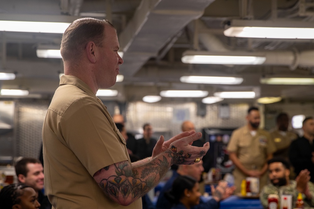 Tripoli Chief Petty Officers Celebrate the Mess’s 132nd Birthday