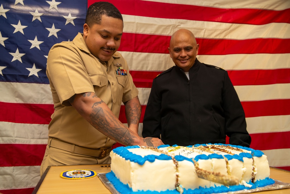 Tripoli Chief Petty Officers Celebrate the Mess’s 132nd Birthday