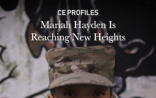 CE Profiles: Sense of Purpose Launches Staff Sgt. Select Mariah Hayden to New Heights