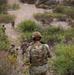U.S. Soldiers conduct a squad level reconnaissance patrol along the southern border