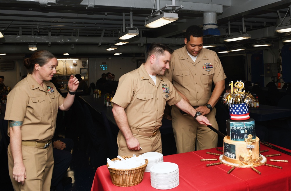CPO Birthday Aboard USS Mount Whitney