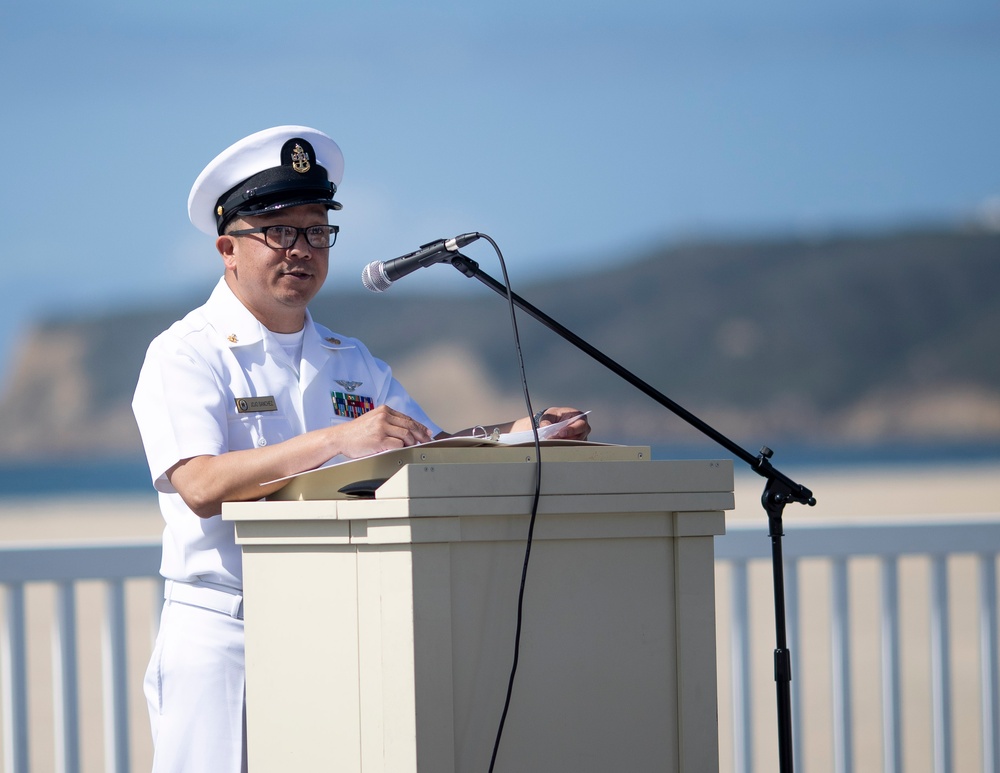 Senior Chief Aviation Support Equipment Technician Jojo Sanchez retirement ceremony