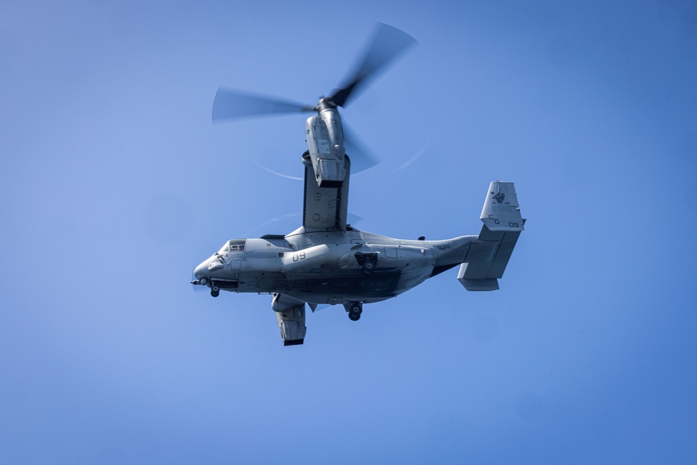 22nd MEU Conducts Flight Operations Aboard The U.S.S. San Antonio