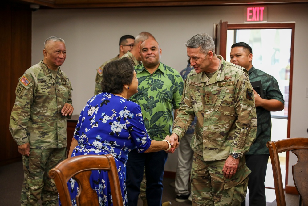 Nordhaus, Raines visit Guam National Guard