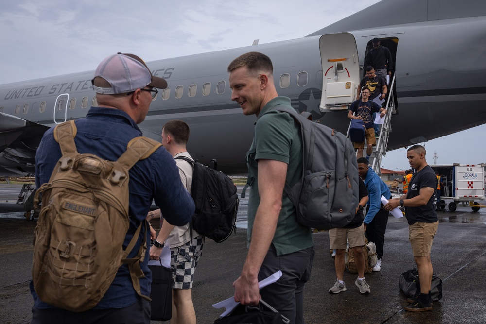 Marine Forces Reserve Band Arrives to Panama