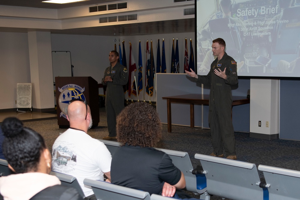 Spouse Appreciation Flight safety briefing