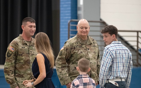 Sgt. 1st Class Benjamin Dillon promotes to Master Sgt.