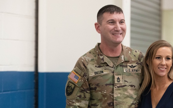 Sgt. 1st Class Benjamin Dillon promotes to Master Sgt.