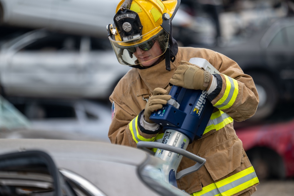 172nd Civil Engineer Squadron Vehicle Extrication Training 2025
