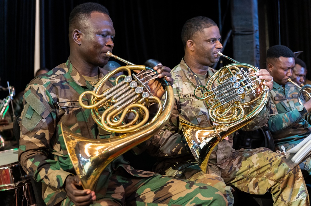 US, Ghana military bands rehearse ahead of African Land Forces Summit 2025