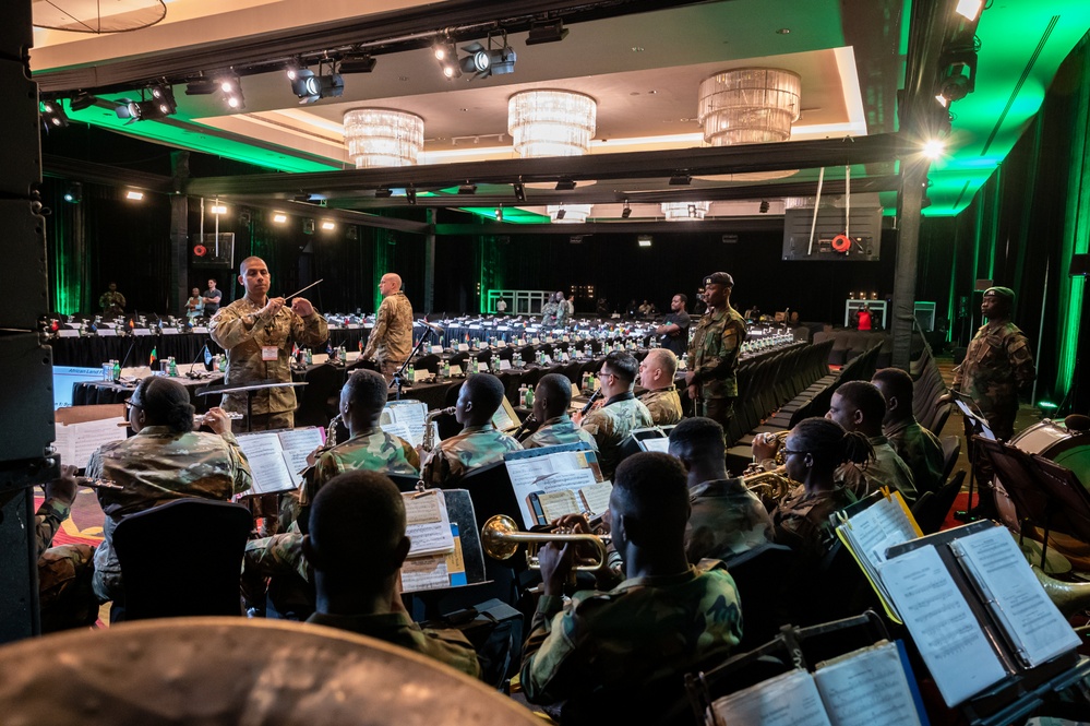 US, Ghana military bands rehearse ahead of African Land Forces Summit 2025