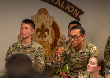 Col. Brian T. Donahue, commander of the U.S. Army Materiel Support Command – Korea, conducted a Leader Professional Development (LPD) session on Apr. 4. Tailored for Captains and Lieutenants of MSC-K, the session focused on career planning.