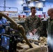 Marines from the 22nd LAAD Brief Commander, ESG 2 on L-MADIS