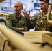 Marines from the 22nd LAAD Brief Commander, ESG 2 on L-MADIS