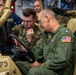 Marines from the 22nd LAAD Brief Commander, ESG 2 on L-MADIS