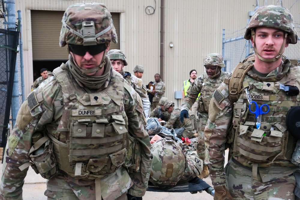 719th MI Battalion conducted a mass casualty response exercise