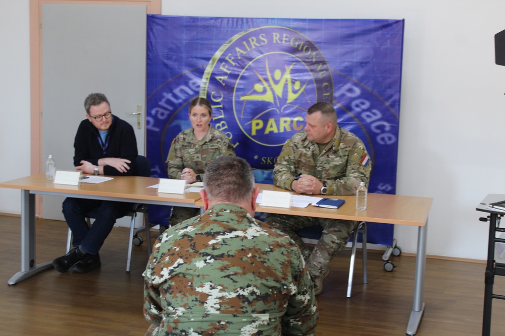 KFOR Soldiers attend Crisis Communications Course at PARC