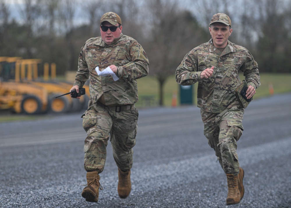 166th Airlift Wing Airmen exercise land navigation at Fort Indiantown Gap