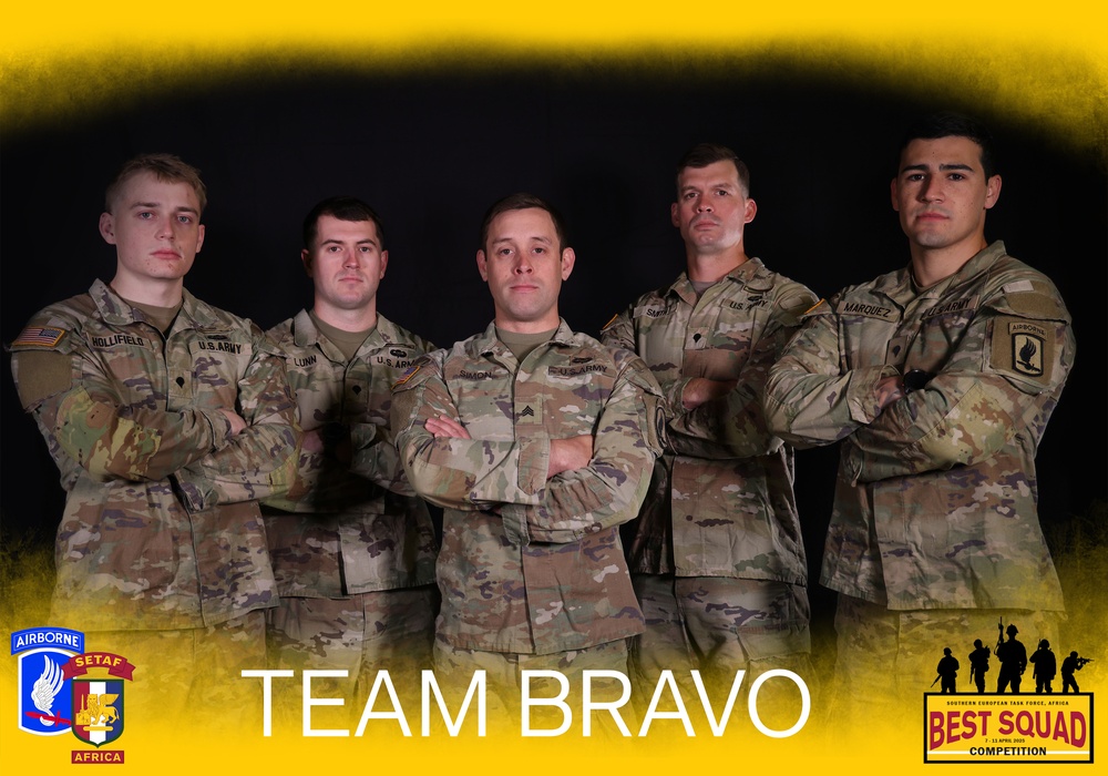 SETAF-AF competitors pose for best squad competition