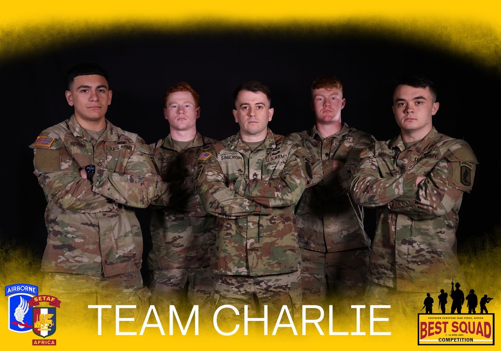 SETAF-AF competitors pose for best squad competition