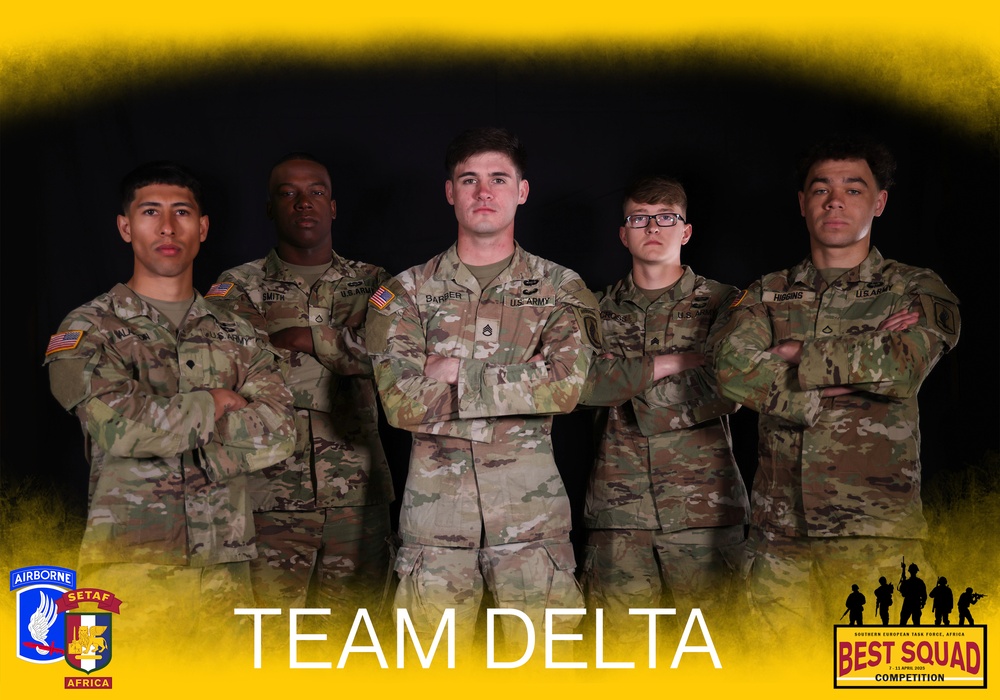 SETAF-AF competitors pose for best squad competition