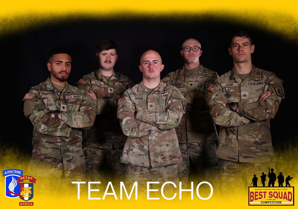 SETAF-AF competitors pose for best squad competition