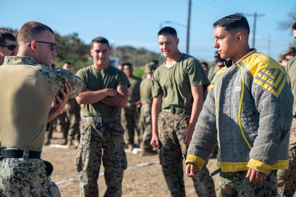 Bravo Company Marines train with military working dog to enhance readiness