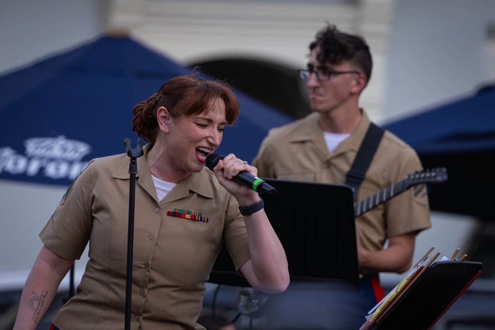 MFR Band Performs at the Plaza Catedral in Casco Antiguo, Panama