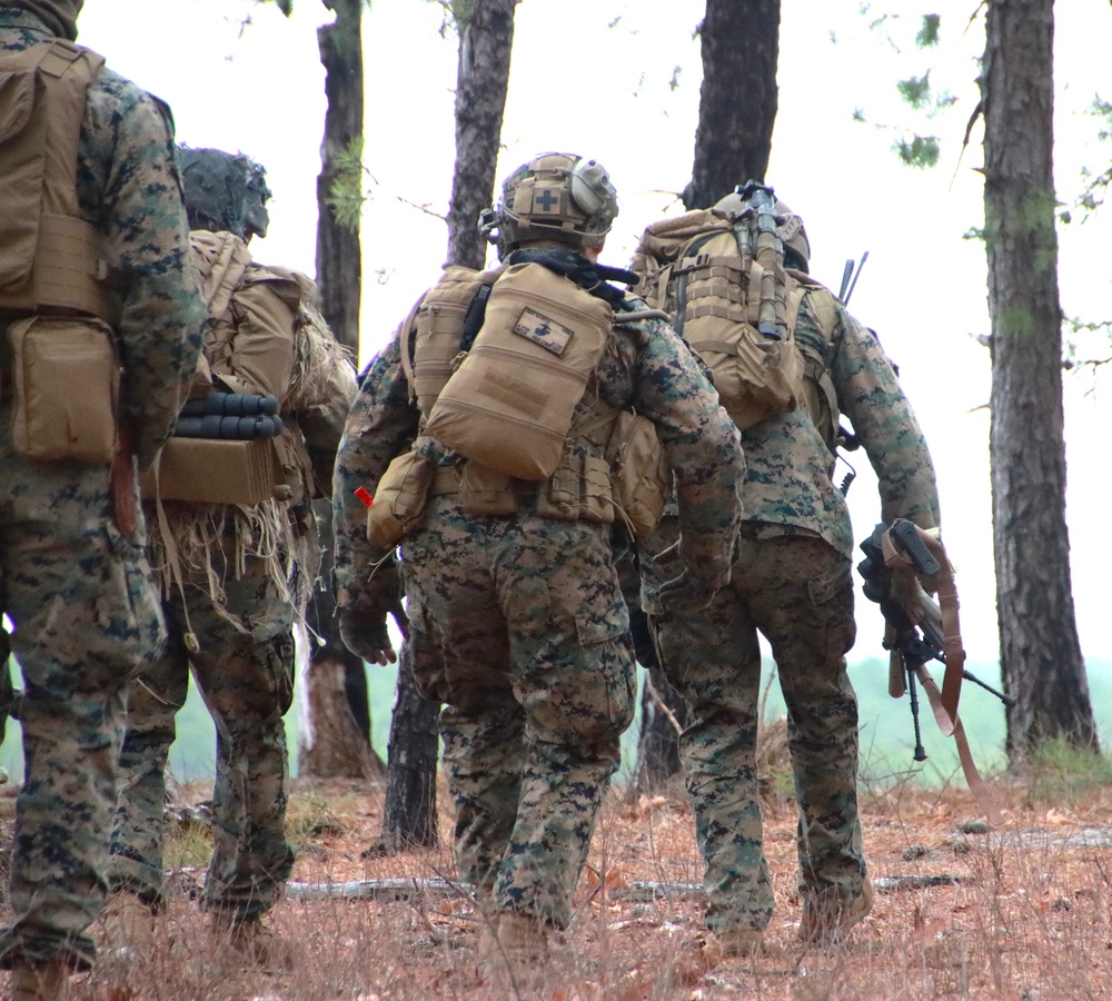 JB MDL- 2 BN 25 Marines, Platoon Live Fire Exercise
