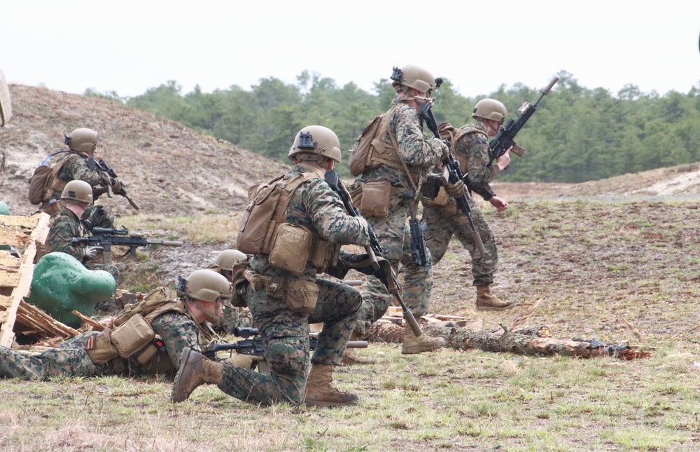 JB MDL- 2 BN 25 Marines, Platoon Live Fire Exercise