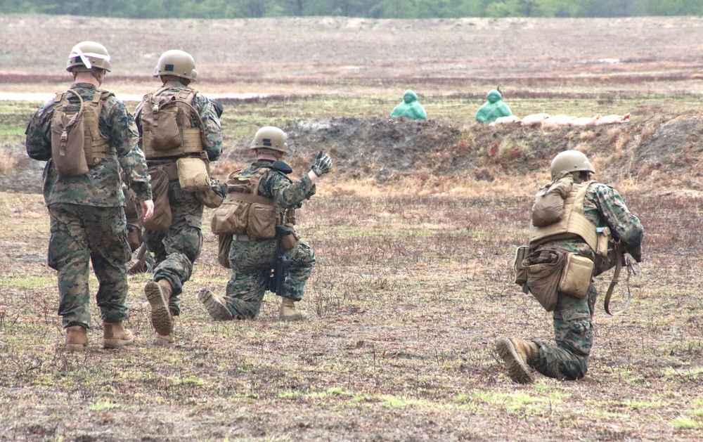 JB MDL- 2 BN 25 Marines, Platoon Live Fire Exercise