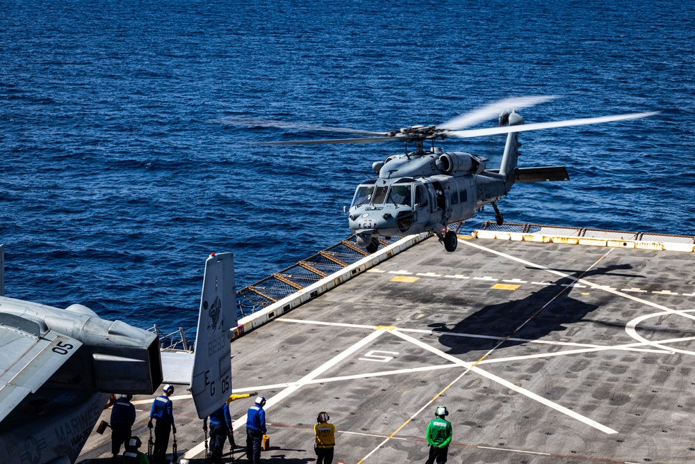 22nd MEU | Rear Admiral Walt Visits USS San Antonio During PMINT