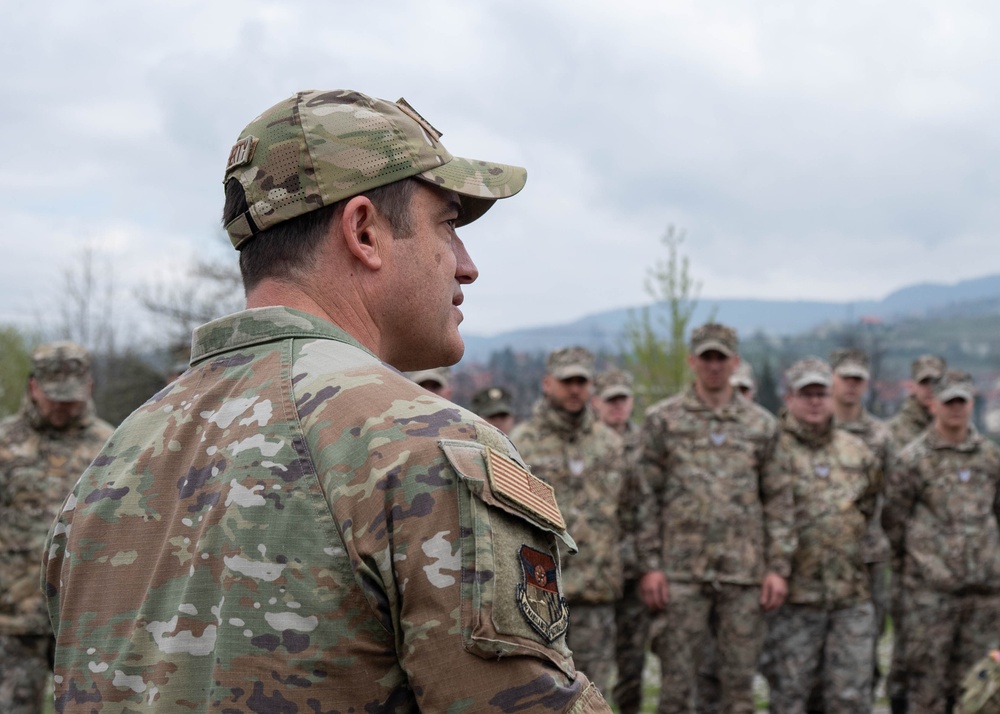 MDNG brigadier general briefs MDNG logistics units and AFBiH in Zenica, BiH