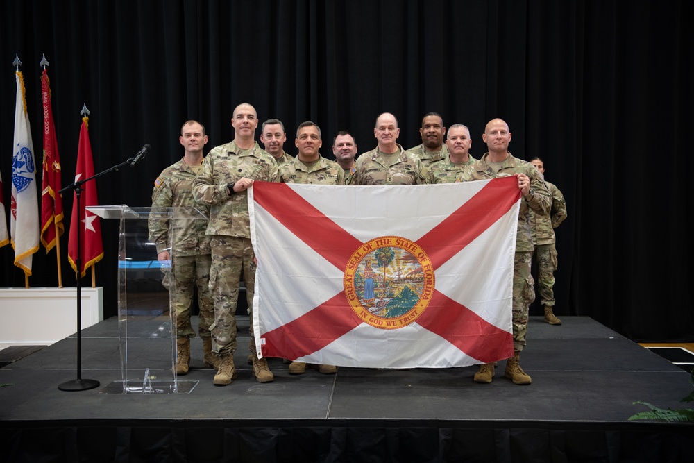 FLARNG Soldiers with 3rd Battalion, 116th Field Artillery Regiment Host Departure Ceremony