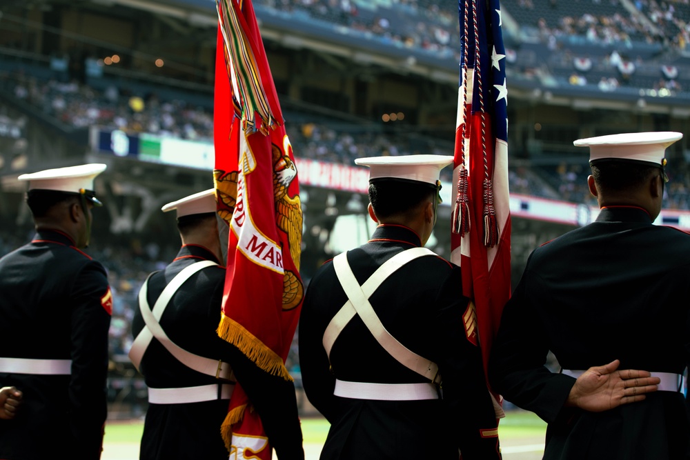 San Diego Padres Salute to Service Pre-game Ceremony