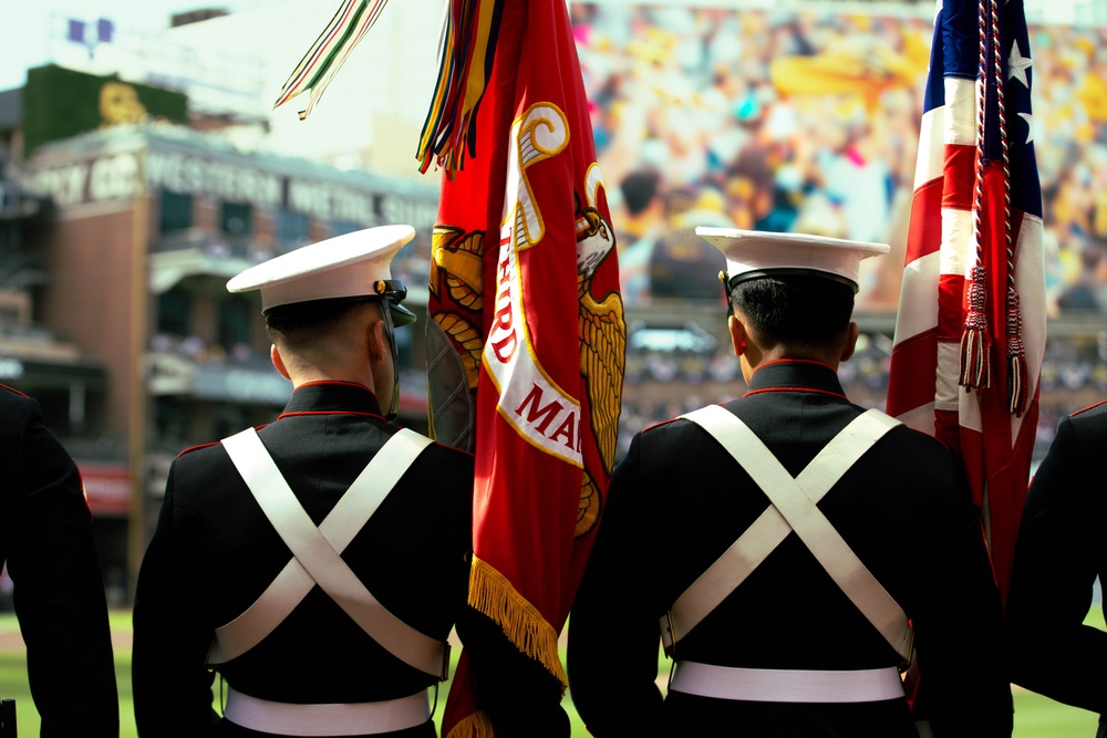 San Diego Padres Salute to Service Pre-game Ceremony