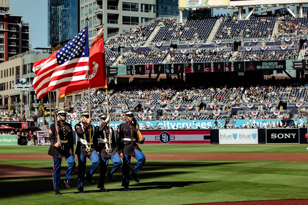 San Diego Padres Salute to Service Pre-game Ceremony