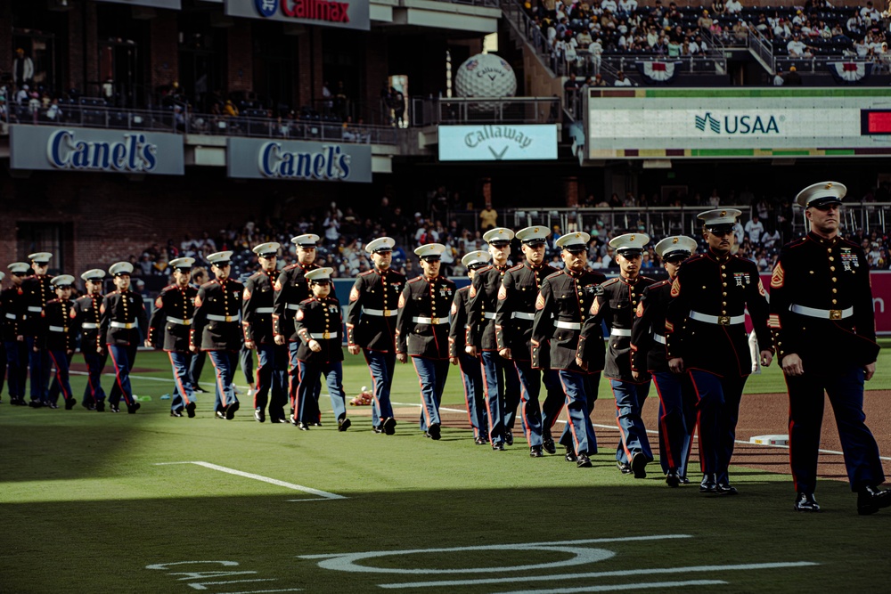 San Diego Padres Salute to Service Pre-game Ceremony