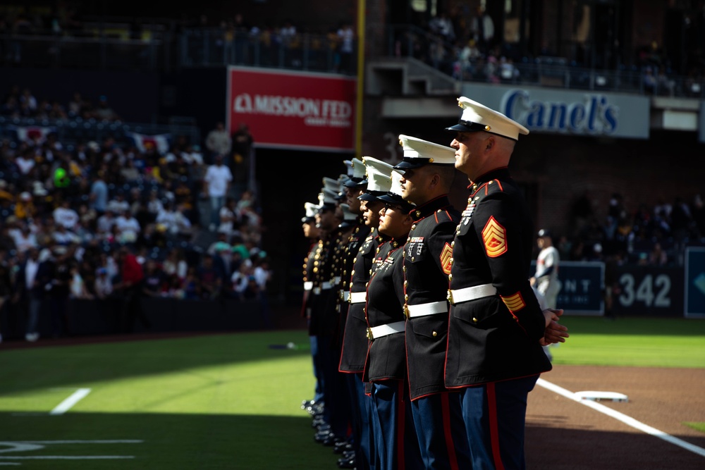 San Diego Padres Salute to Service Pre-game Ceremony